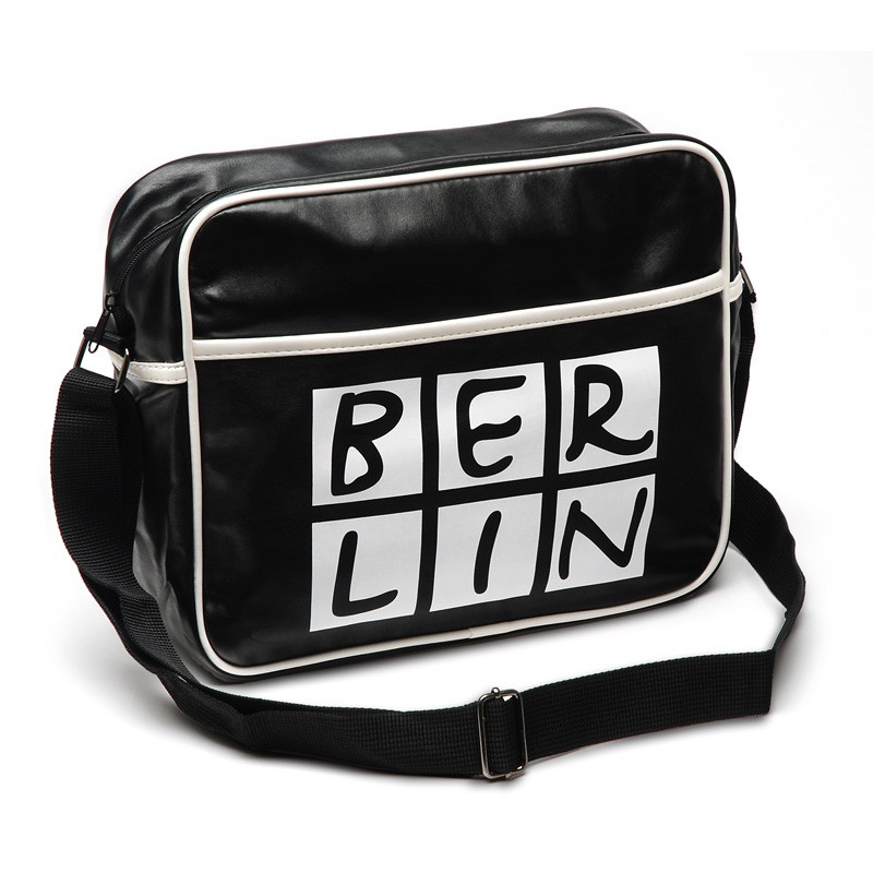 Retro-Style Bag BERLIN black-white